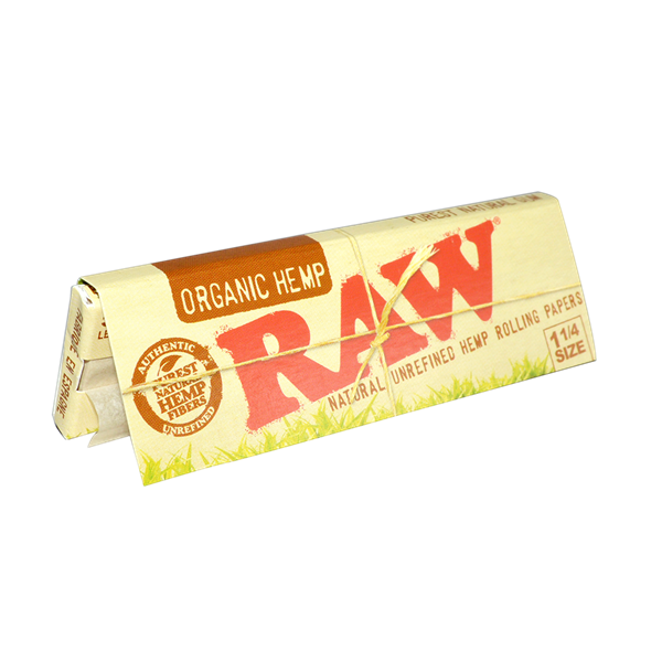  RAW Hemp Papers Organic 1 1/4 50 Leaves UNFLAVORED Flavor Pack  of 1 : Health & Household