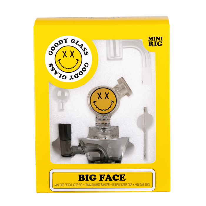 Goody Glass - Big Face Mini Dab Rig 4-Piece Kit