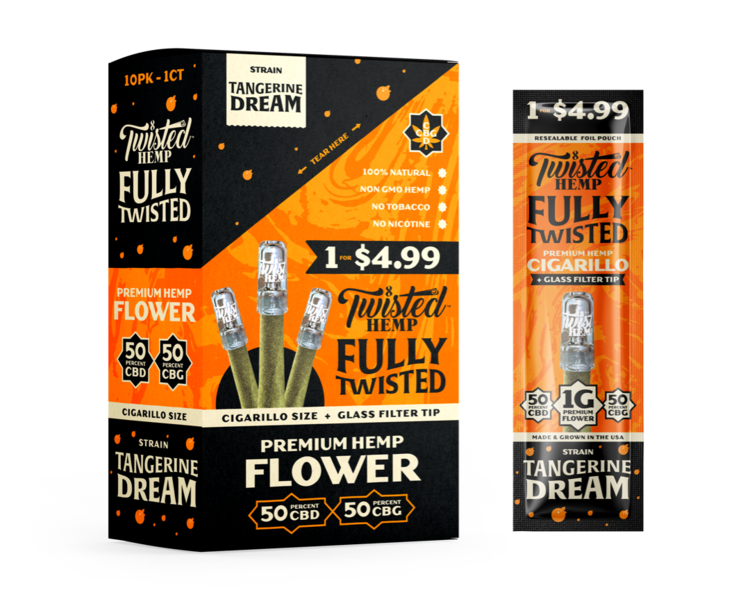 Twisted Hemp - Fully Twisted CBD & CBG Cigarillo